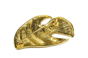 YVES SAINT LAURENT large fish brooch