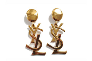 YVES SAINT LAURENT Logo earrings