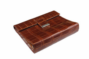 LOEWE crocodile skin planner cover