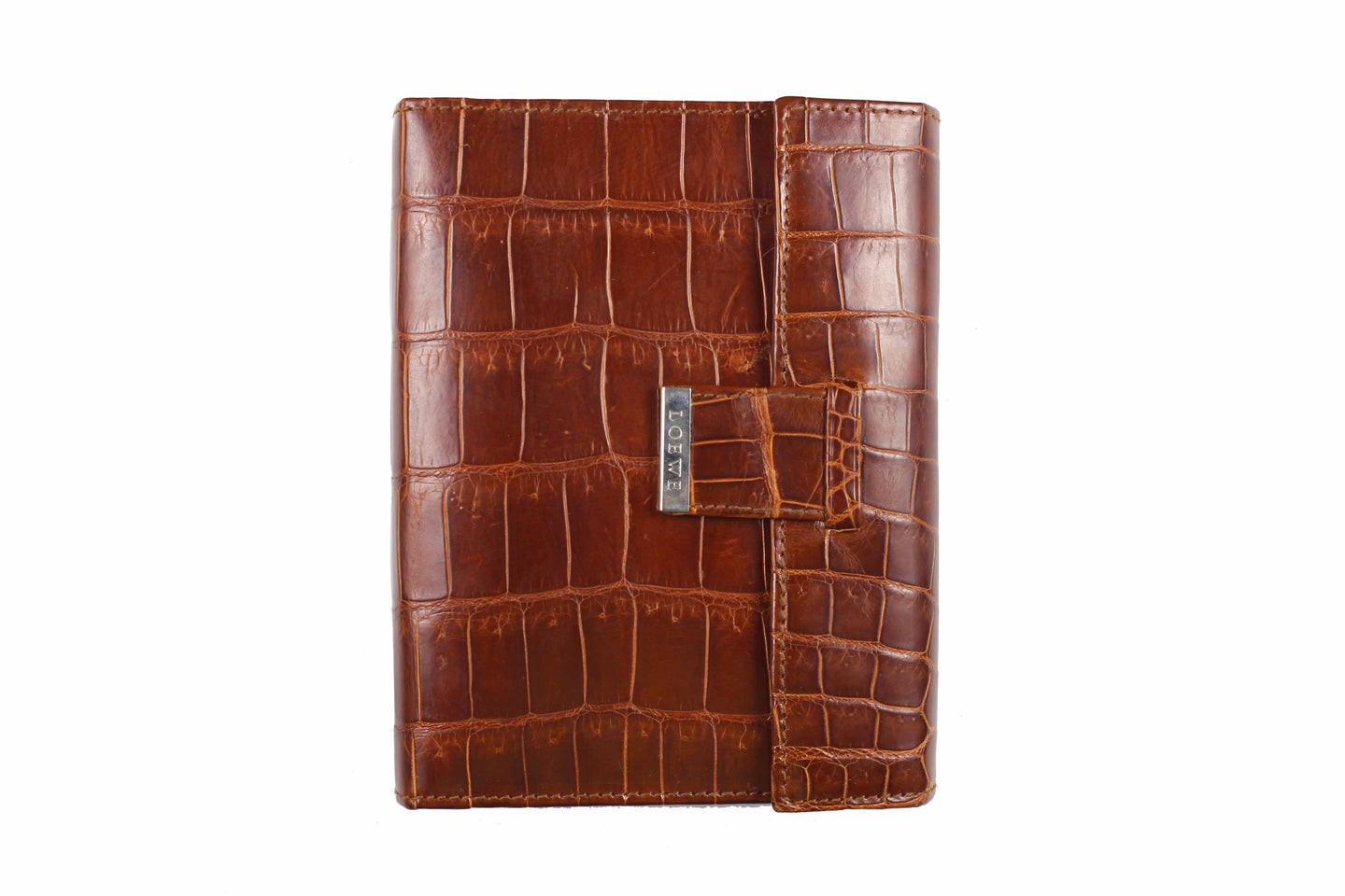 LOEWE crocodile skin planner cover