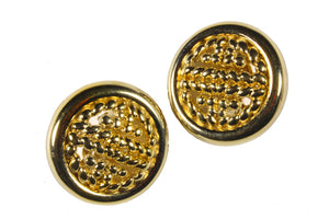 GIVENCHY circular button earrings