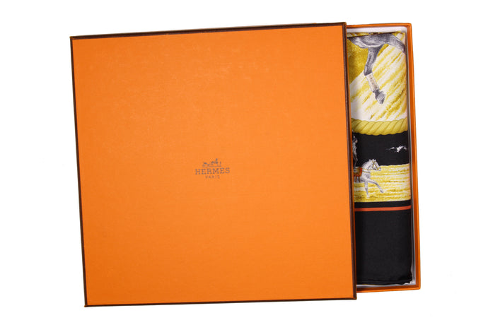 HERMÈS scarf “Auteuil en Mai” by Carl de Parcevaux
