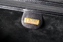 GUCCI black leather briefcase bag