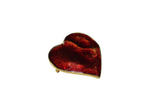 YVES SAINT LAURENT red heart brooch pendant