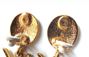 YVES SAINT LAURENT Logo earrings