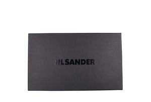 JIL SANDER classic zip-around dark blue leather wallet