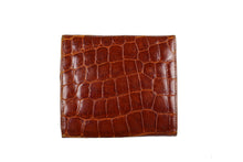 LOEWE brown crocodile skin wallet