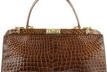 HENRY MORGAN & COMPANY Ltd. brown crocodile skin handbag