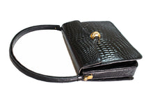 MORABITO black baby crocodile skin handbag