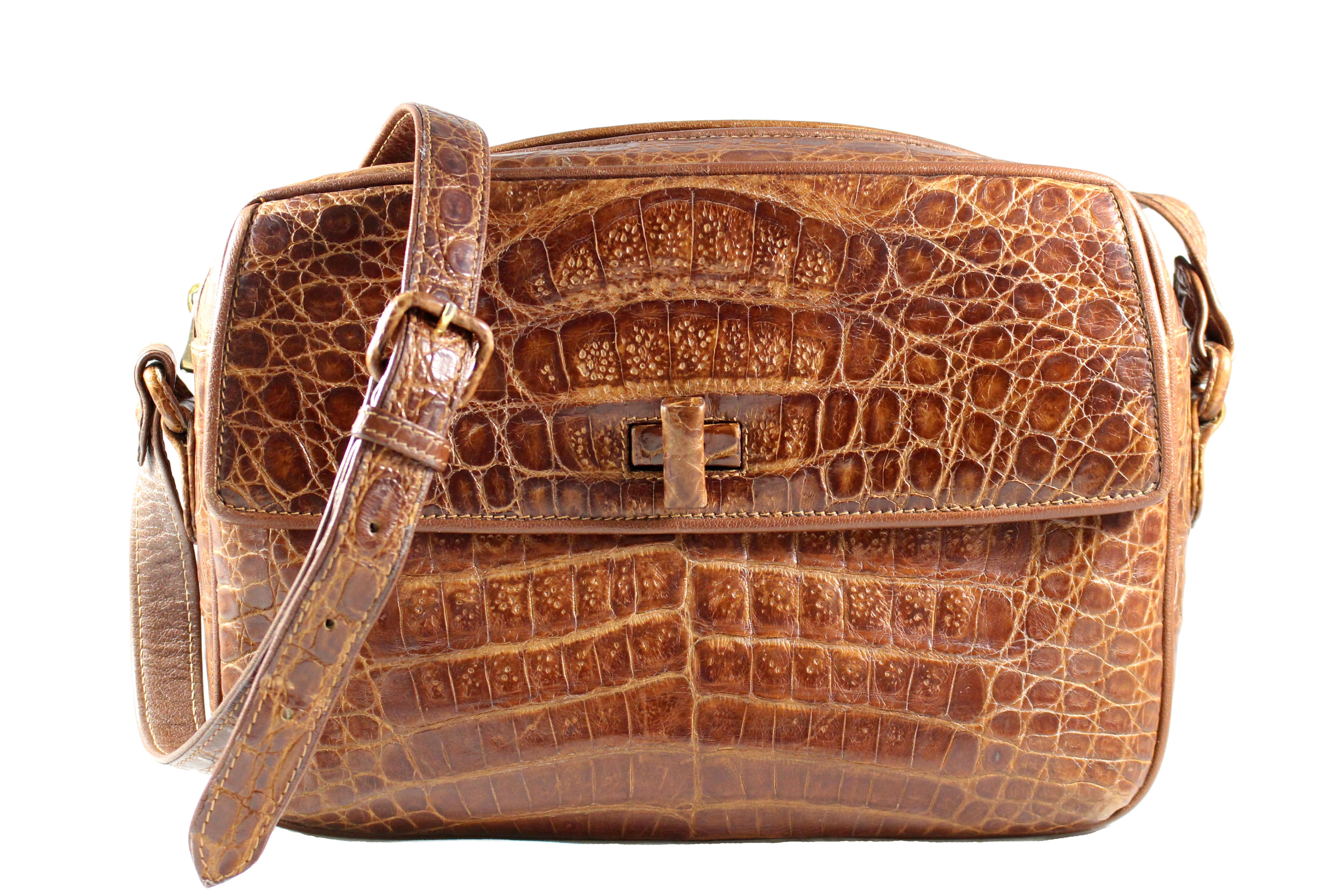 LOEWE dark brown snakeskin handbag – Vintage Carwen