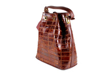 Bol-Perdix patchwork crocodile skin handbag