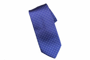 HERMÈS anchor blue heavy silk tie