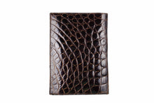 Brown crocodile skin wallet