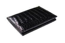 Black crocodile skin wallet