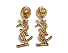 YVES SAINT LAURENT Logo earrings