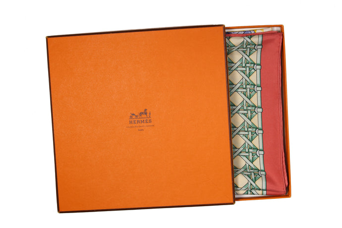 HERMÈS scarf “Feux de Route” by Caty Latham