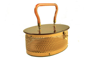 DORSET-REX FIFTH AVENUE lucite and metal handbag