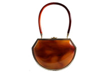 Lucite vanity purse tortoiseshell finish