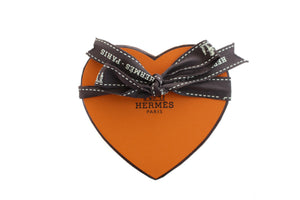 HERMÈS heart scarf ring mini coeur laque