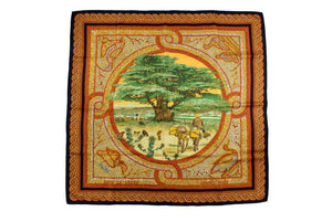 HERMÈS scarf “Sous le Cèdre” by Dimitri Rybaltchenko