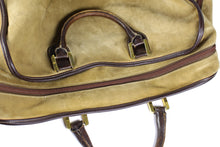 LOEWE Amazona gold suede travel bag