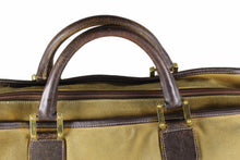 LOEWE Amazona gold suede travel bag