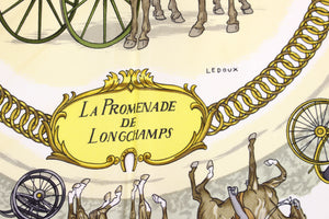 HERMÈS scarf “La Promenade de Longchamps” by Philippe Ledoux
