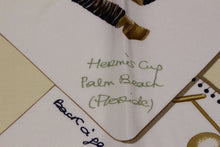 HERMÈS scarf “Hermès Cup Palm Beach” by Chantal de Crissey