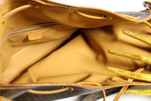 CELINE brown macadam monogram canvas handbag