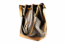 CELINE brown macadam monogram canvas handbag