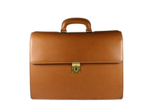 LOEWE tan leather executive briefcase