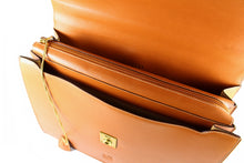 LOEWE tan leather executive briefcase