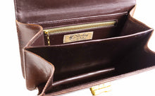 Small STERLING brown lizard handbag