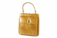 Caramel color turtle skin handbag