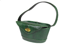 DEITSCH green lizard skin handbag