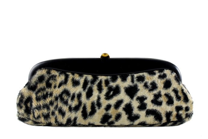 MORRIS MOSKOWITZ leopard print clutch