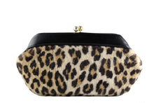 Leopard print clutch purse