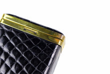 Black crocodile skin cigarette case