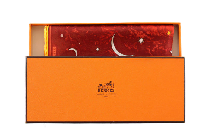 HERMÈS gavroche “La Voie Lactée” by Wlodek Kaminski, pocket square