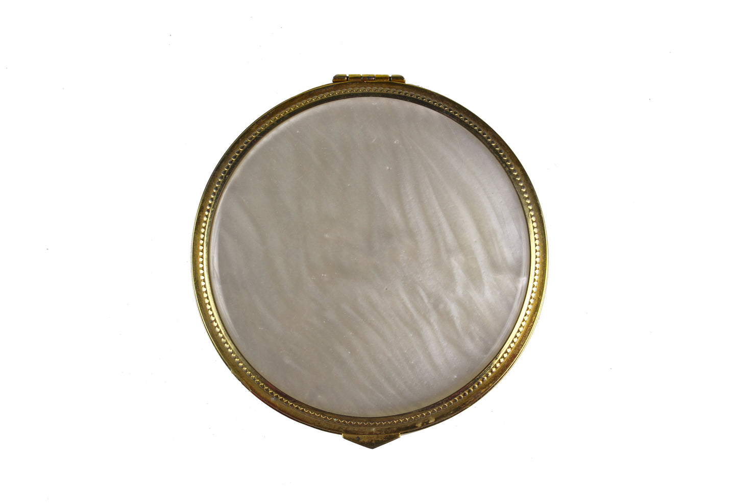 Powder compact case mother of pearl