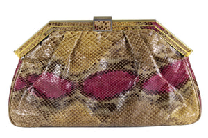 FINESSE La MODEL python snake handbag