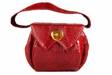 BERNAD bag red snakeskin