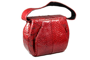 BERNAD bag red snakeskin