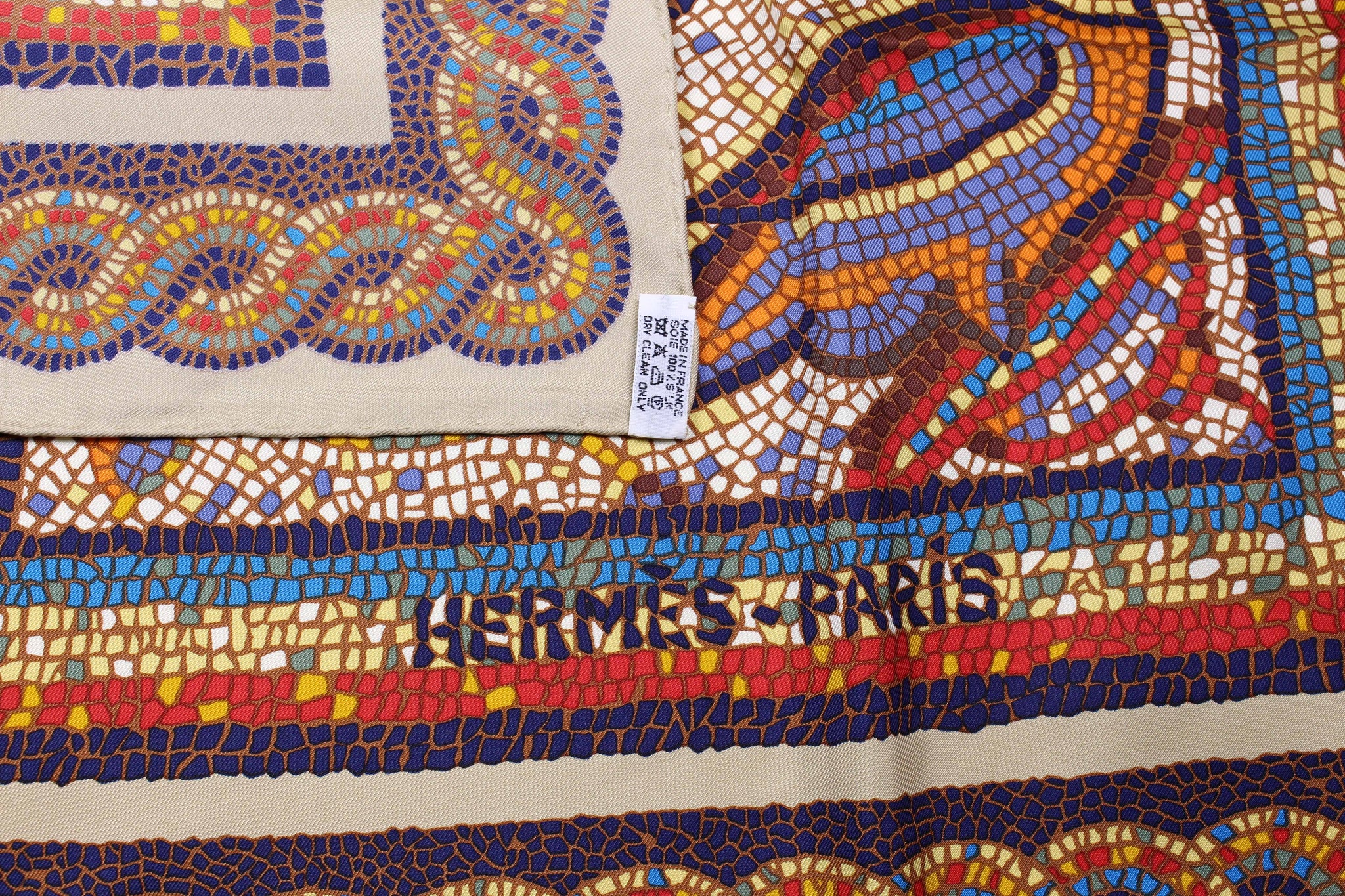 HERMÈS scarf “Sous le Cèdre” by Dimitri Rybaltchenko – Vintage Carwen