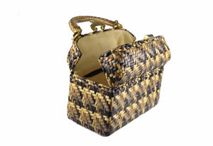 KORET multicolor wicker box purse handbag