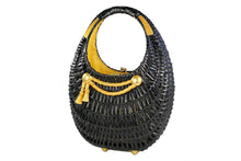 KORET black wicker basket purse