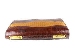 Brandy baby crocodile skin handbag