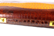 Brandy baby crocodile skin handbag