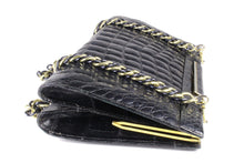 J. PEREZ crocodile skin handbag