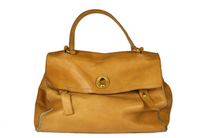 YVES SAINT LAURENT Muse Two camel leather bag